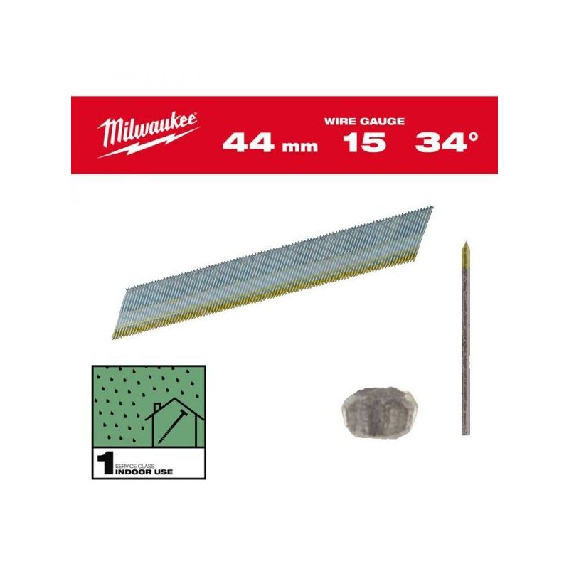 ČAVLI MILWAUKEE 15G 44MM 2500 KOM 4932492576 Cijena
