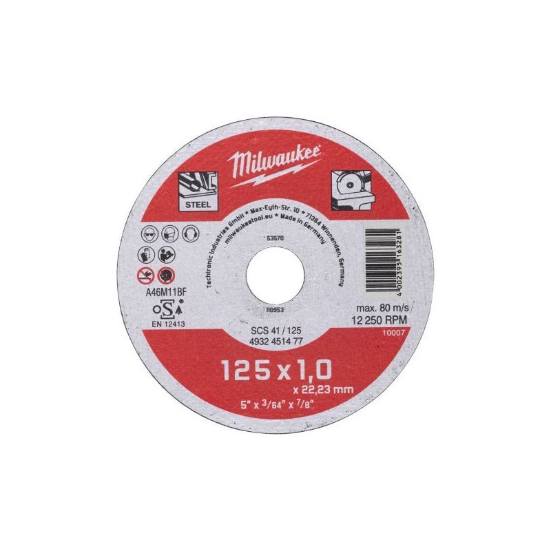 REZNA PLOČA ABRAZIVNA 125X1mm SCS41 4932451477 Cijena