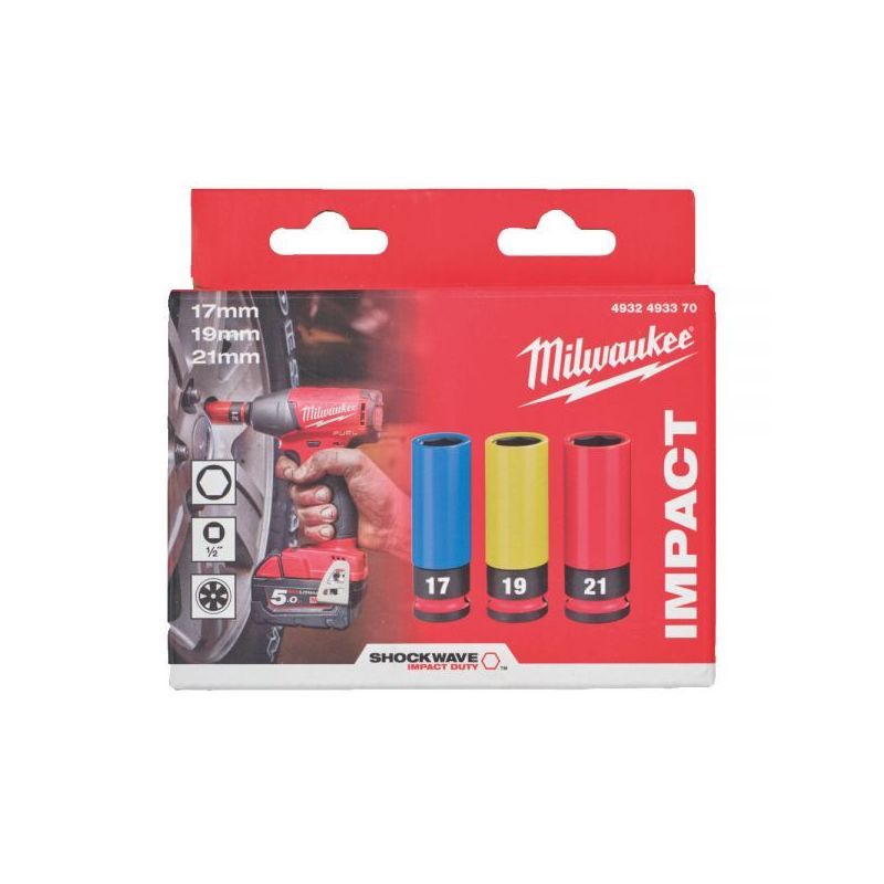 UDARNI NASTAVCI 1/2” SET 3KOM 4932493370